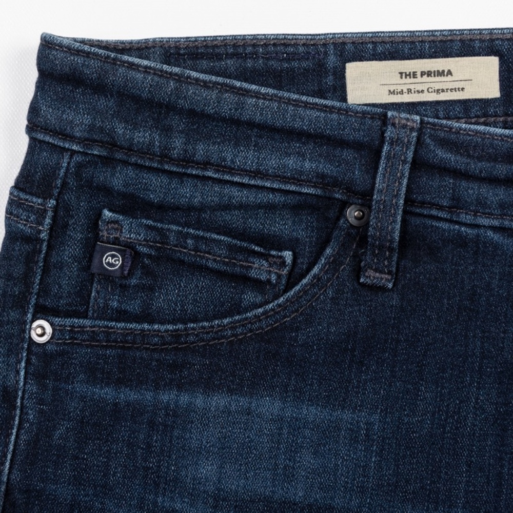 AG  Jeans THE PRIMA Mid Rise Cigarette Slimming Stretch Women 26R x 31 NWOT - Picture 3 of 8